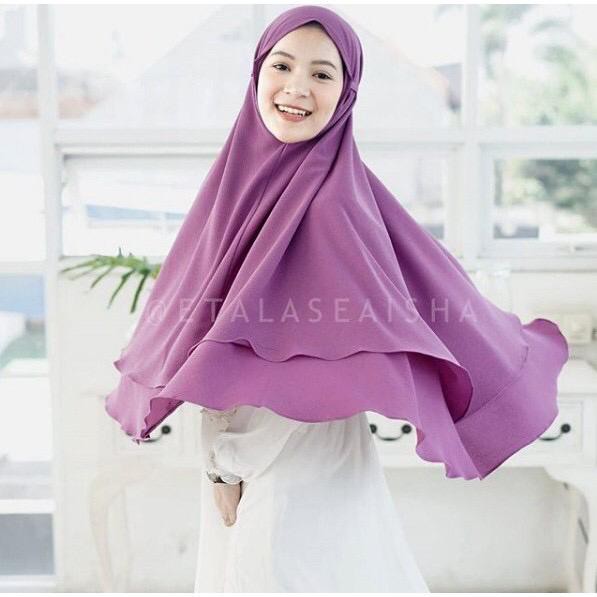 KERUDUNG MARYAM 2 LAYER DIAMOND XL/KHIMAR KAYLA/HIJAB MARYAM/BERGO