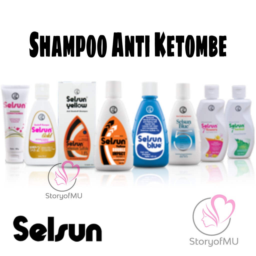 SELSUN Shampoo Conditioner Series / Sampo Anti Ketombe Blue 5 Yellow