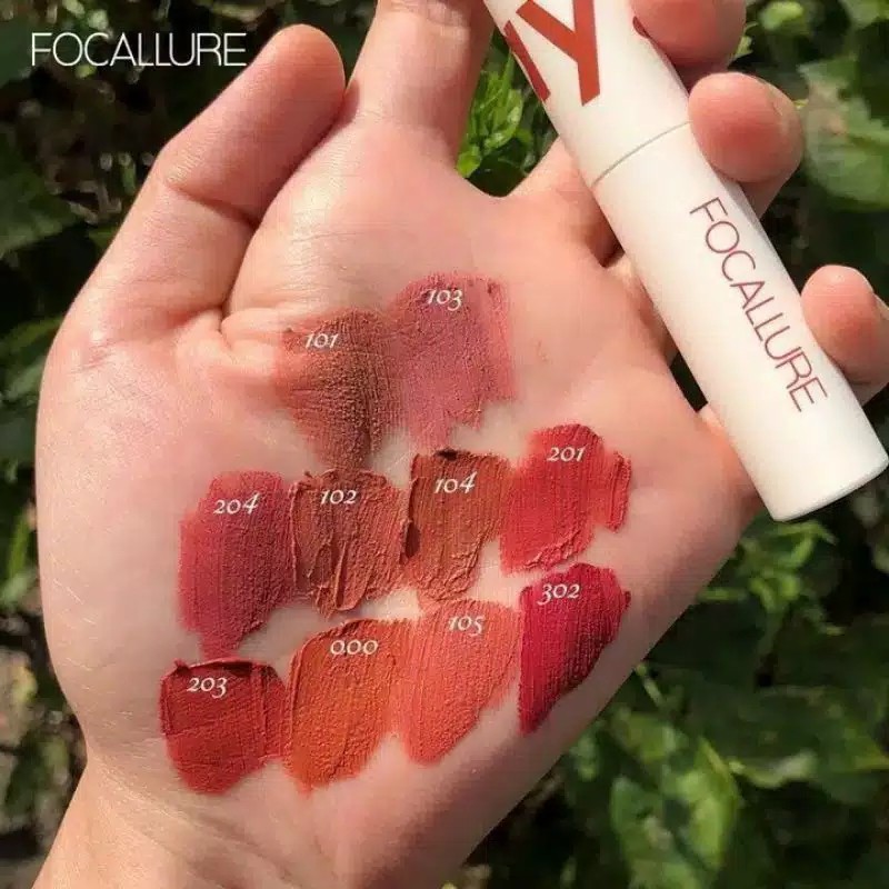 Focallure True Matte Lip Clay Lipstick Focallure Lipstik Cair Lipmatte
