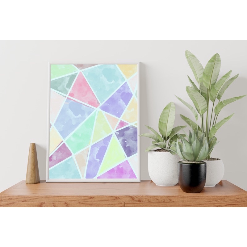 Jual abstrak Wall decor, abstrak home decor, hiasan dinding garis