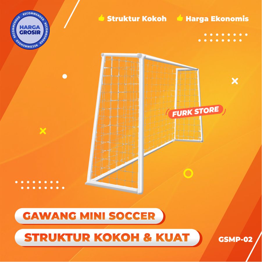 Jual Gawang Mini Soccer 1 set, Gawang Sepak Bola Mini Anak Portable, Gawang Kecil untuk Latihan