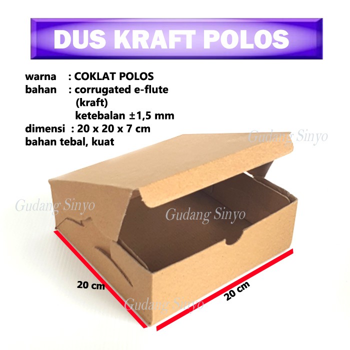 Jual Kotak Nasi / Kotak Coklat / Dus Nasi Kraft Warna Coklat Polos Atau Motif | Shopee Indonesia