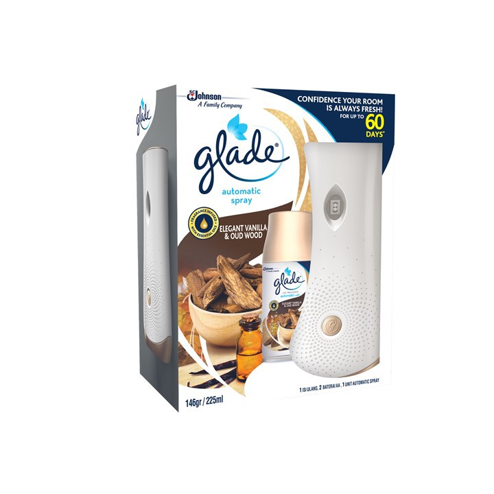 Jual Glade Automatic Device Elegant Vanilla & Oud Wood 146 gr Shopee
