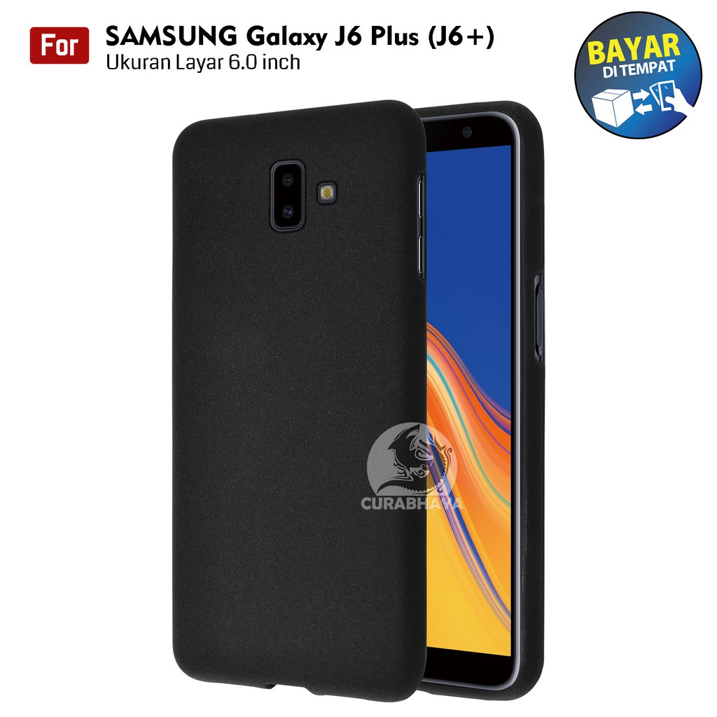 Jual Darknight Samsung Galaxy J6+ Plus / Duos | Slim Case Black Matte Softcase | Shopee Indonesia