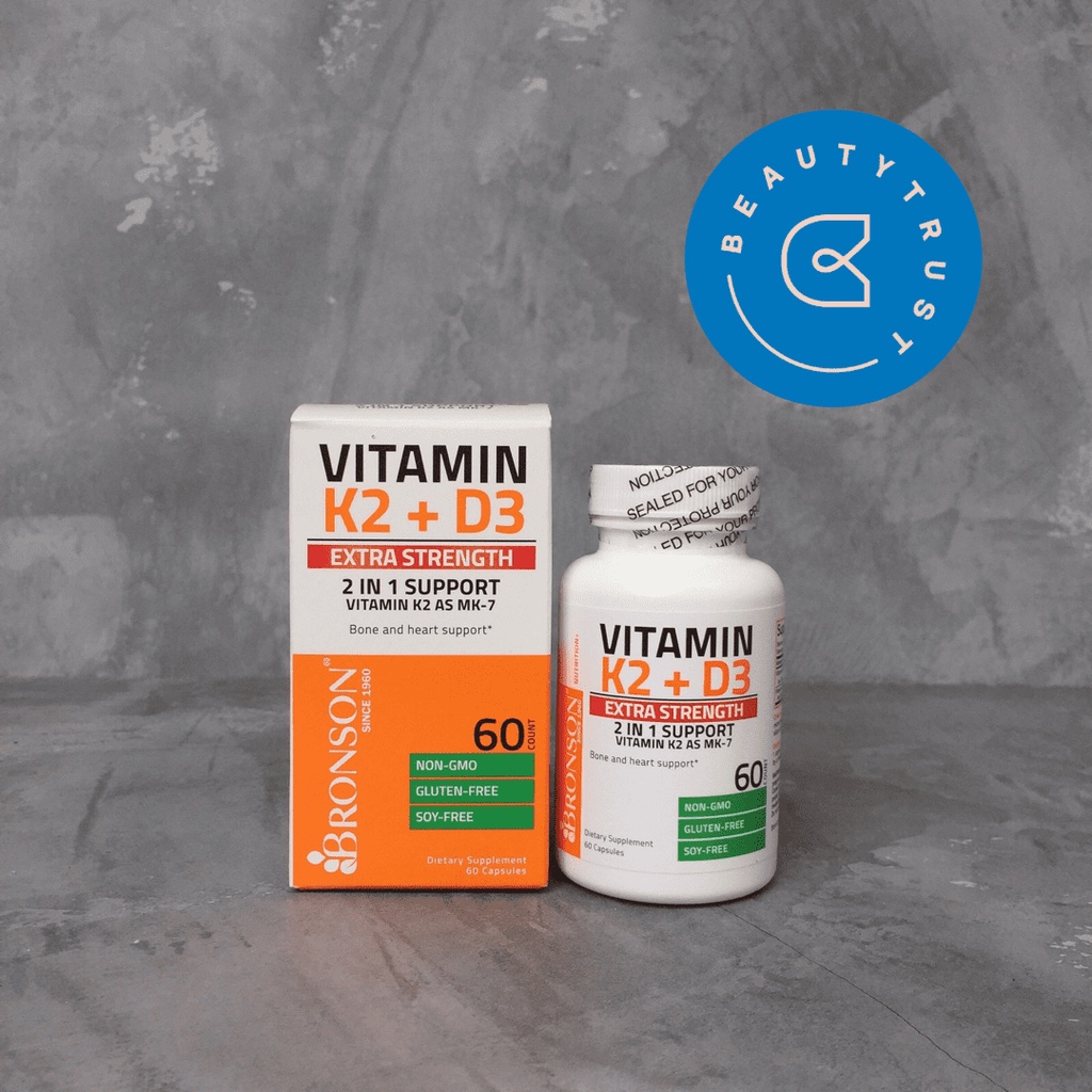 Jual Bronson Vitamin K2 D3 10000 IU 10000IU Extra Strength (MK7) 60