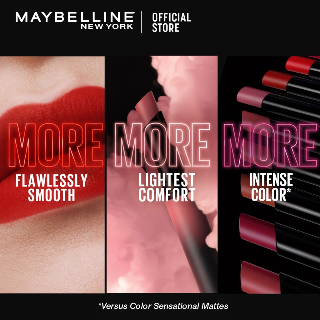 Beli BARU! Maybelline Color Sensational Ultimatte Slim Lipstick Lipstik Make Up SeeTracker