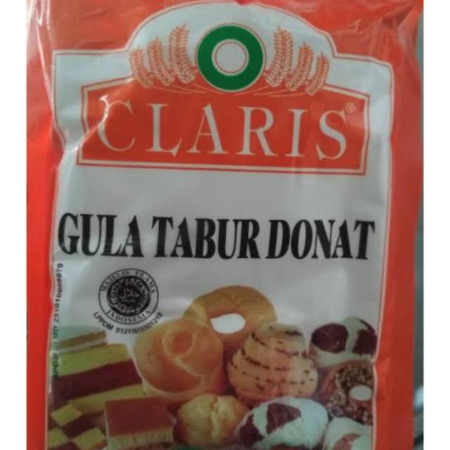 Gula halus donat / claris donat / gula tabur donat 250gr Shopee Indonesia