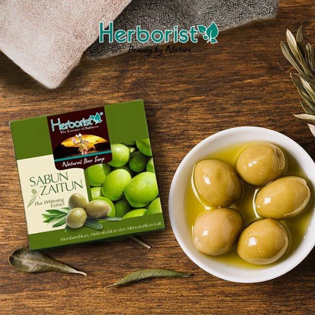 [BISA COD] Herborist Natural Bar Soap Zaitun 80gr