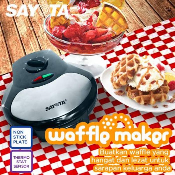 SAYOTA SM 631 Waffle Maker Mesin Alat Pembuat Waffle Waffel Wafel Bapel