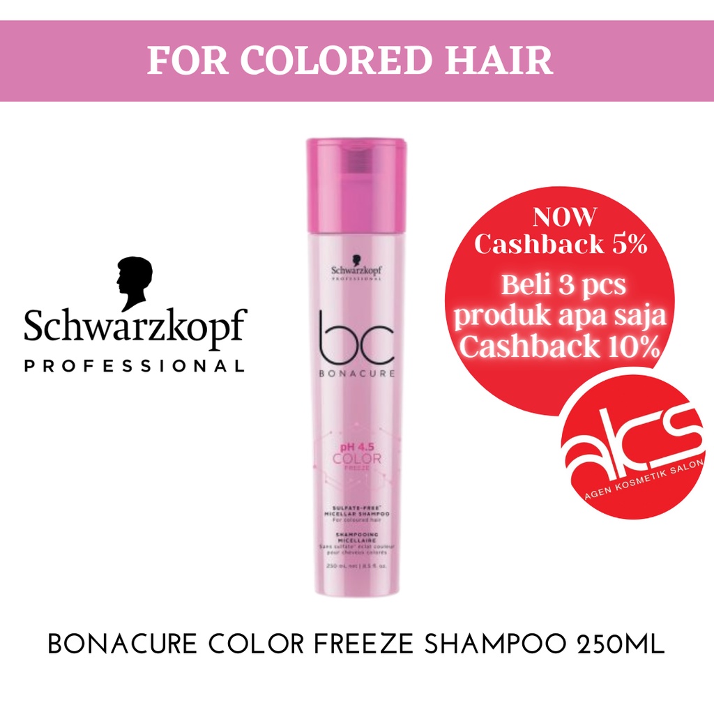 Jual New & Original Schwarzkopf Bonacure Ph4.5 Color Freeze Shampoo 250Ml Indonesia|Shopee Indonesia