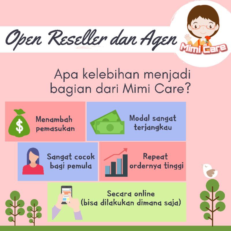 Open Reseller dan Agen Mimi Care Shopee Indonesia