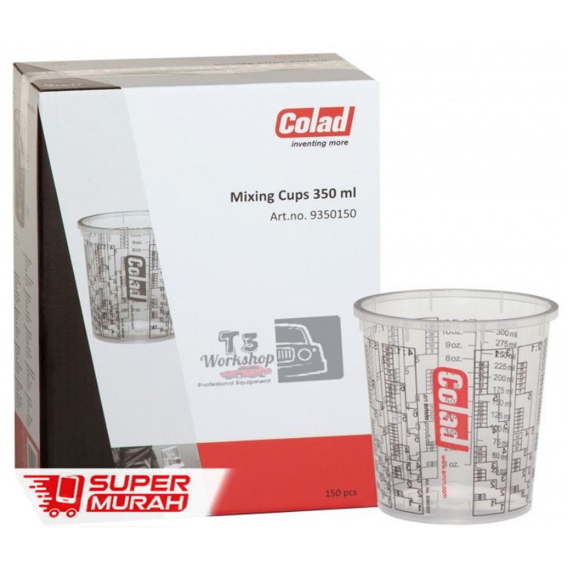 Jual TERMURAH Gelas takar pencampur cat Paint Mixing Cup COLAD 350ml