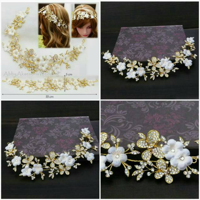 TM33A Aksesoris Pengantin / Hiasan Rambut Pesta / Headpiece Wedding