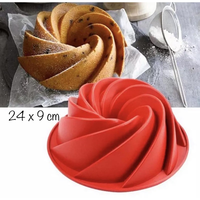 PANACHE Food Grade Large Silicone Non Stick Baking Mould Loyang Kue