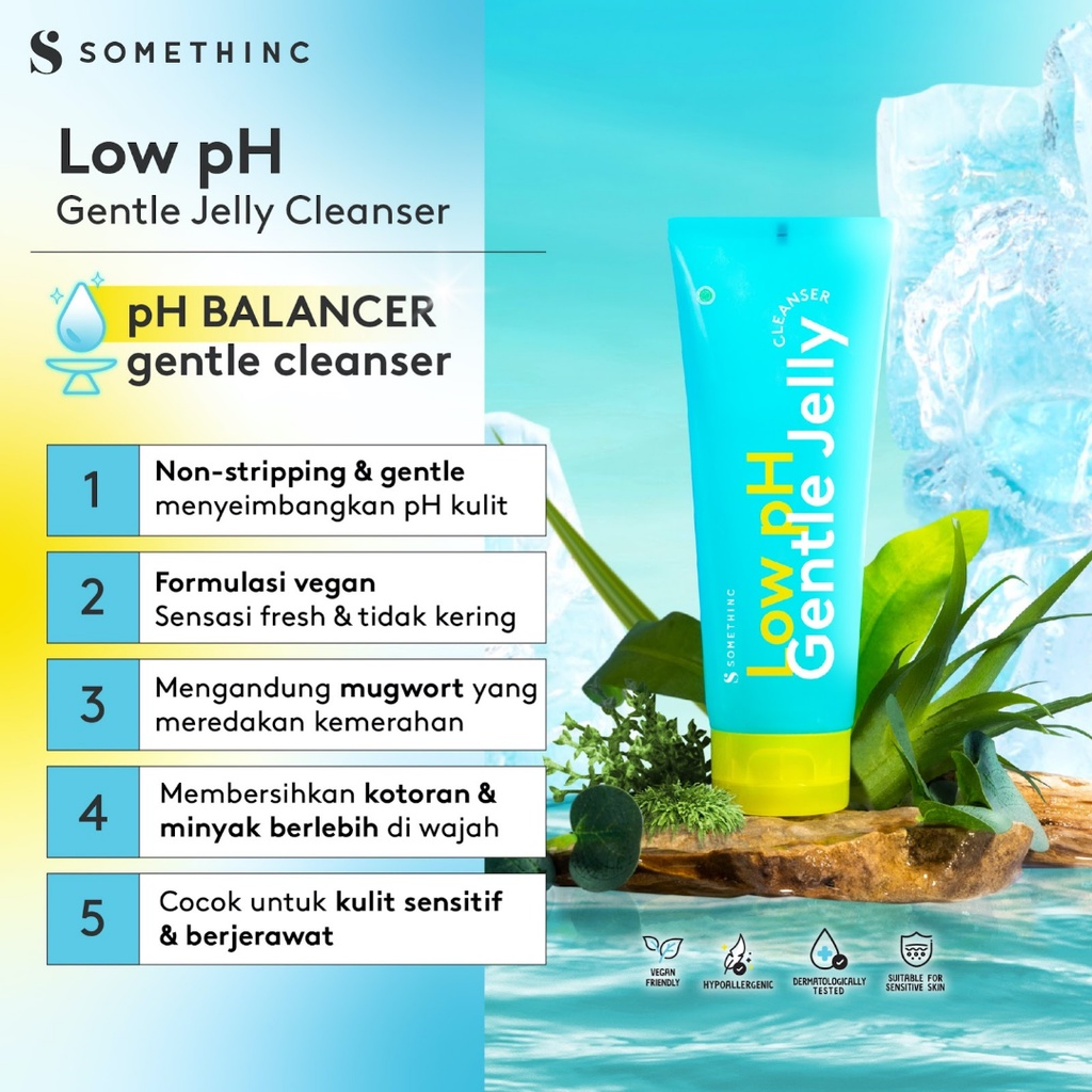 Jual SOMETHINC Low pH Gentle Jelly Cleanser Sabun Cuci Muka Semua