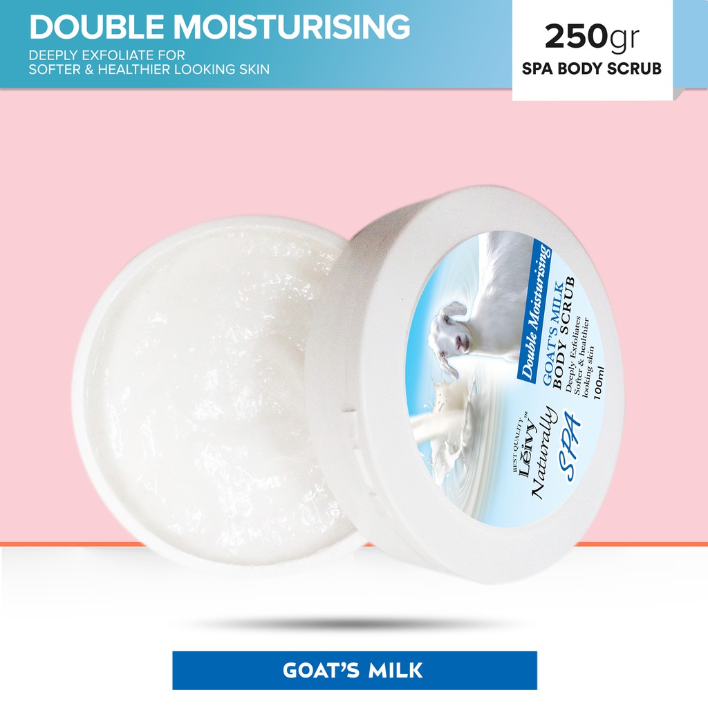 Jual Leivy Body Scrub Goat's Milk 250 GR Indonesia