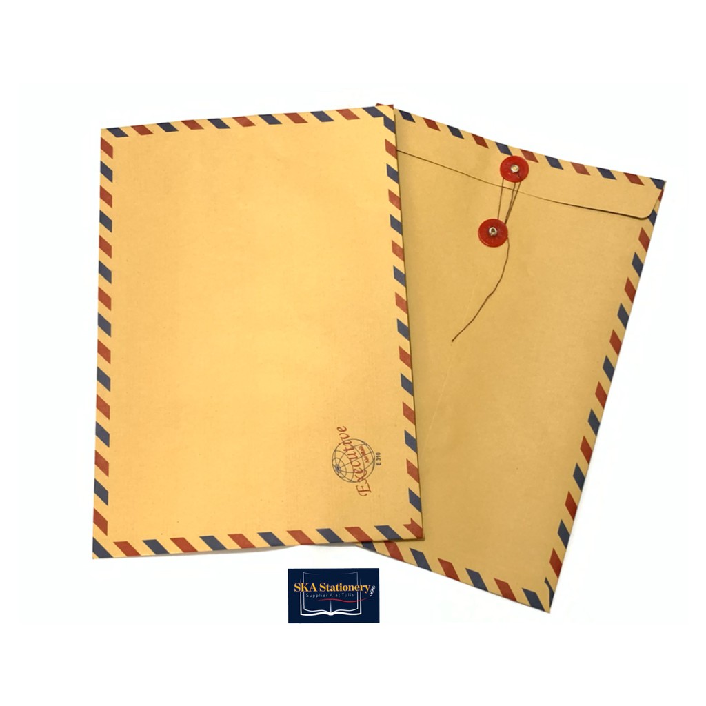 Amplop Coklat Air Mail Tali 310 Folio Executive/Amplop Lamaran kerja (Pak)  | Shopee Indonesia