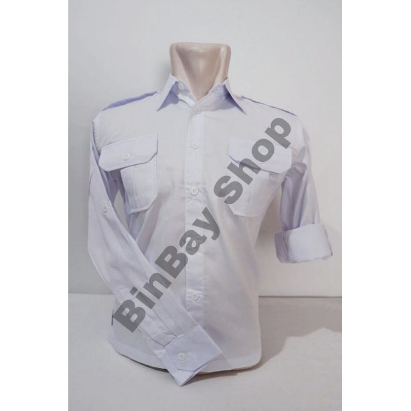 KEMEJA SERAGAM DRILL PNS PDL PDH PANJANG PUTIH Shopee Indonesia