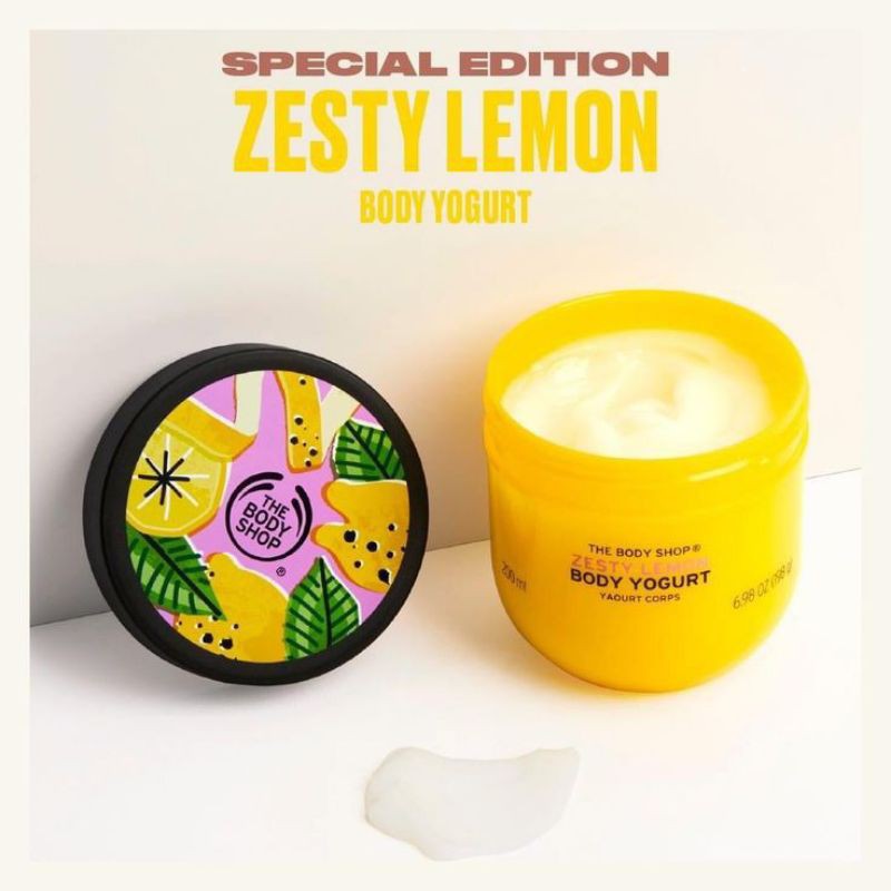 Jual The body shop zesty lemon body yogurt 200ml Shopee Indonesia