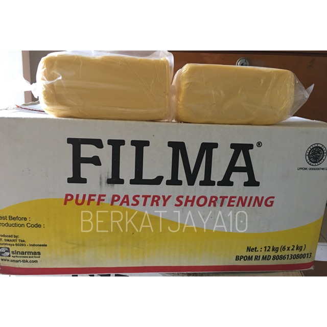 Korsvet FILMA PUFF PASTRY Shortening Margarine Repack 500 Gram Mentega