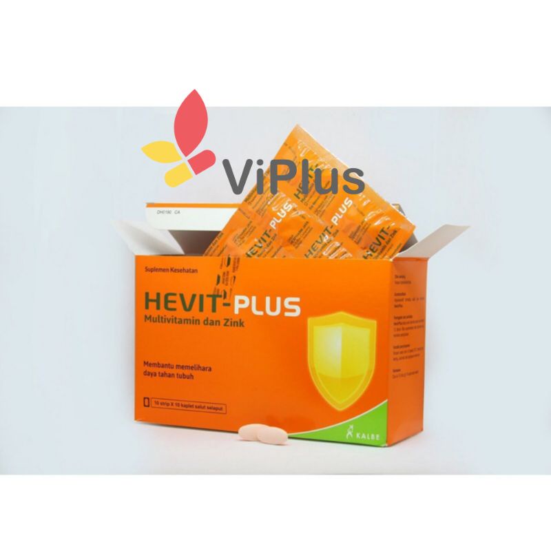 Jual Hevit Plus multivitamin mineral zinc box 10 strip kalbe