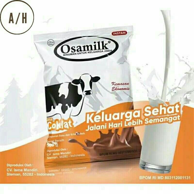 Jual Susu Penggemuk Badan Osamilk Vanila Coklat Kemasan 500 Gram | Shopee Indonesia