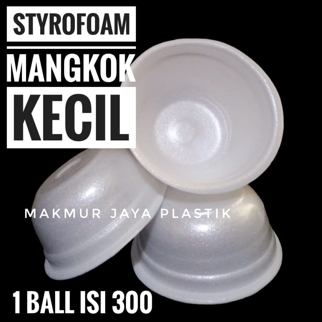 Jual STYROFOAM MANGKOK KECIL / STEROFOAM BAKSO SIOMAY BULAT ISI 300 PC