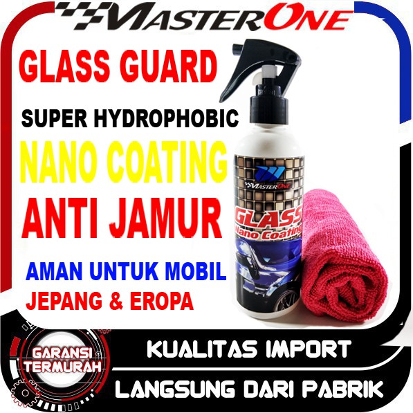 Jual NANO CERAMIC GLASS COATING PELAPIS KACA MOBIL DAUN TALAS SUPER