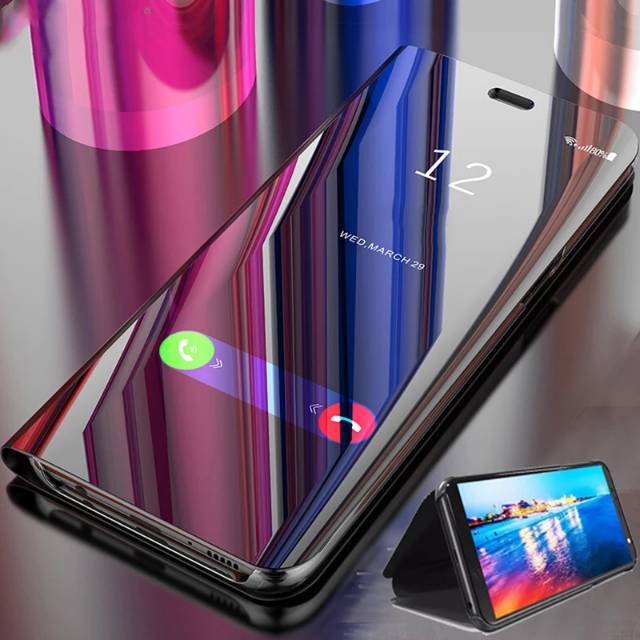 Jual Original Stand Smart View Mirror Flip Cover Samsung Galaxy A51 A 51 Casing Auto Lock Ori Hard Case | Shopee Indonesia