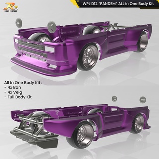 Jual WPL D12 PANDEM Body Kit Set - All in One Exclusive RC Drift 3D