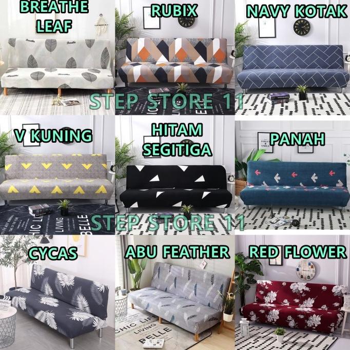Jual Cover Sofa Bed Import Elastis Bermotif Cover Sarung Penutup Sofa