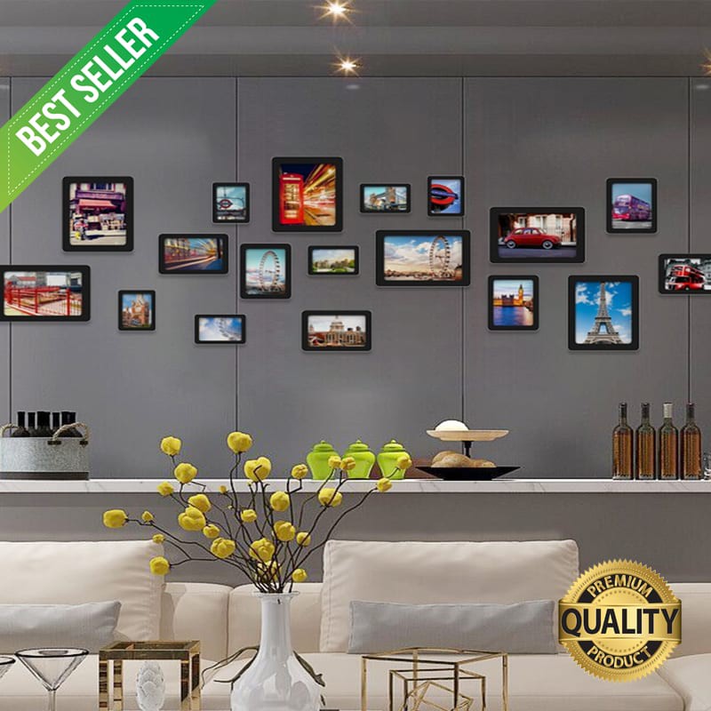 Jual Free Shipping Acrylic Family Wall Photo Frames Sets Only Modern