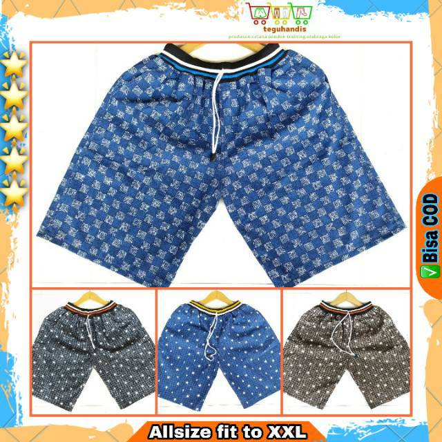 Celana pendek santai formal casual pria wanita kolor boxer