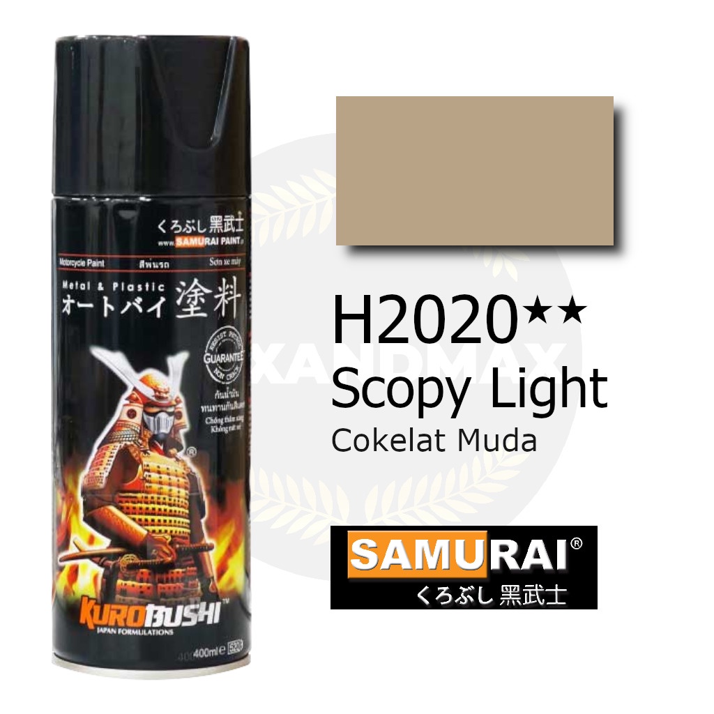 Jual Samurai Paint Scoopy Light H2020 Coklat Muda 400 Ml - Cat Semprot | Shopee Indonesia