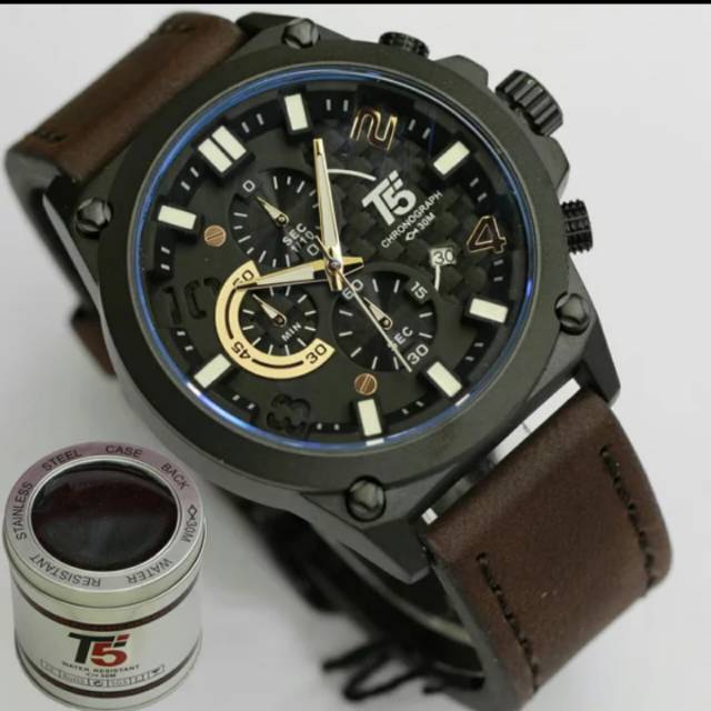 Jam Tangan Pria Original T5 H3479 Shopee Indonesia
