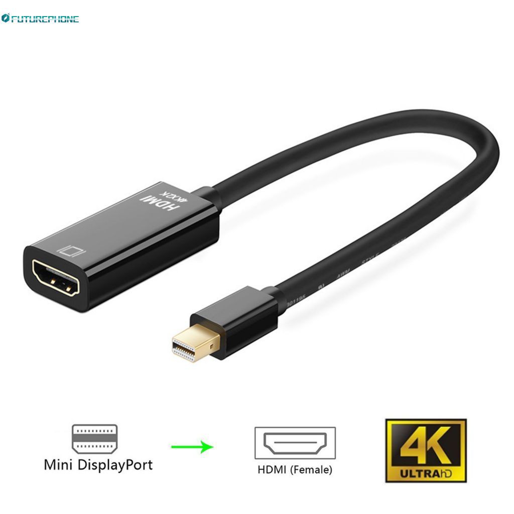 Jual 4K * 2K Hdtv Mini Dp Minidisplayport To Hdmi Adapter 3840X2160 Resolution For Macbook Mac Pro Air 4K/1080P Displayport Dp Male To Hdmi Female Cable Adapter Display Port Converter For Projector
