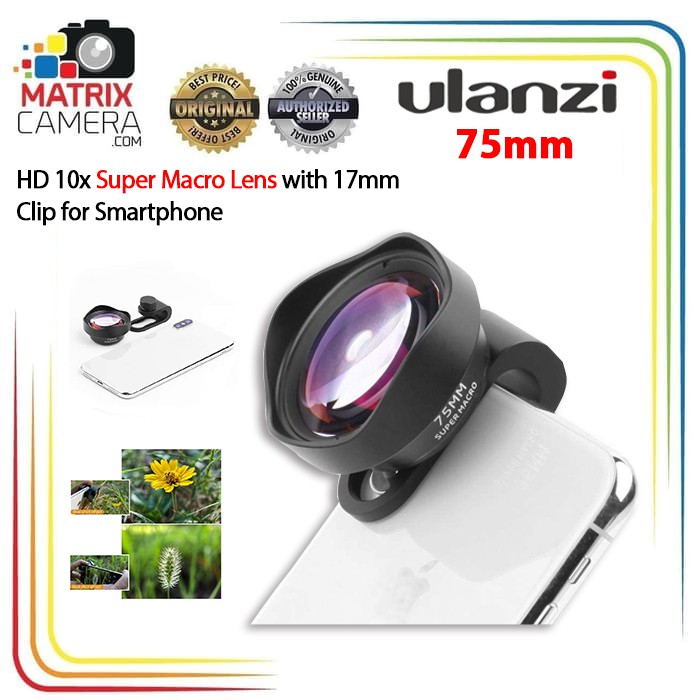 Jual Ulanzi 75Mm Hd 10X Lensa Super Macro Lens For Smartphone | Shopee Indonesia