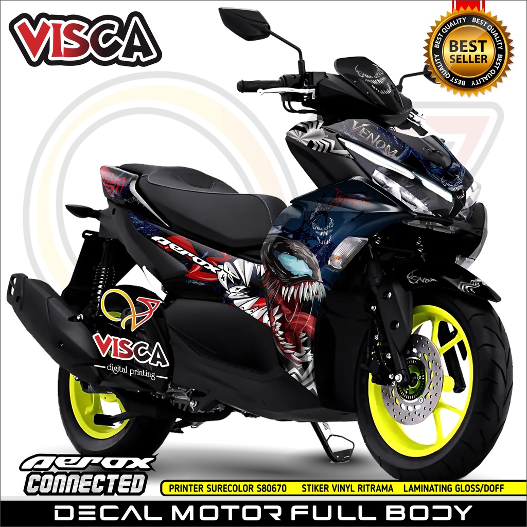 Jual Decal Aerox Connected 2021 Full Body Decal All New Aerox 155