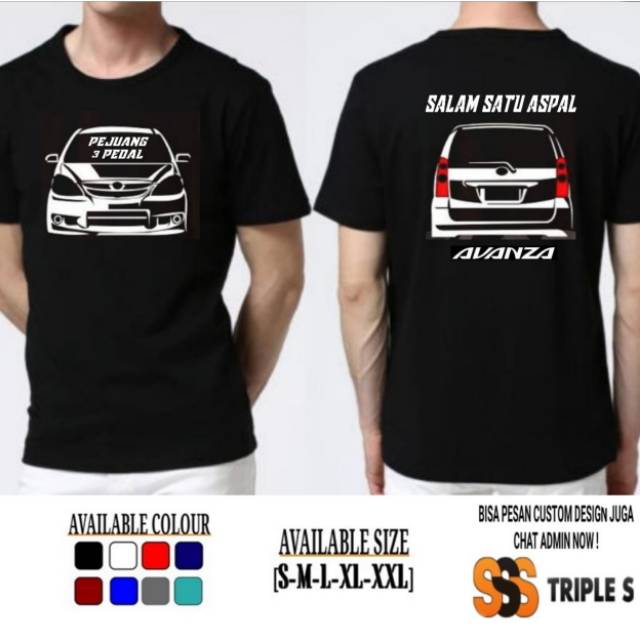 Kaos Baju Mobil Toyota Agya Club Indonesia Tac Kaos Otomotif Lazada Indonesia baju club mobil