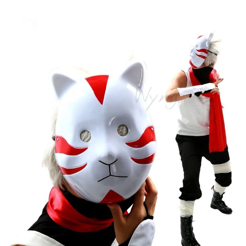 Jual Topeng Anbu Serial Naruto Kucing Karakter Anime Cat Mask Indonesia(04)