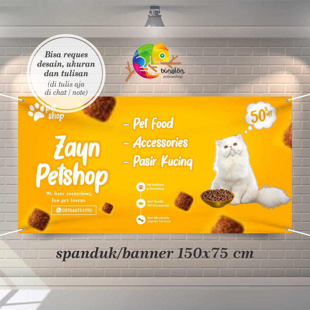 Jual Size 150x75 Spanduk, Banner Orange Shopee Indonesia