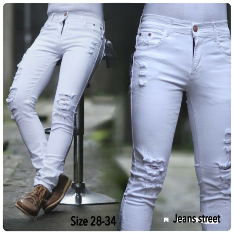 Jual Jeans Pria Putih Harga Terbaik & Termurah Desember 2022 | Shopee Indonesia