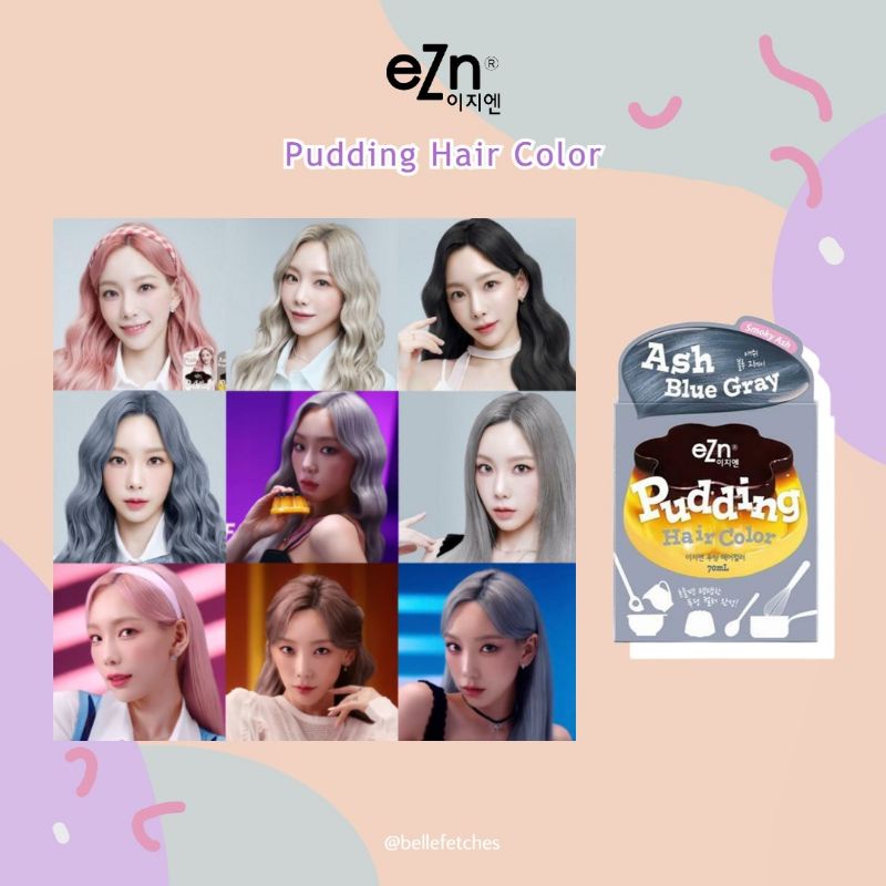 Jual EZN Pudding Hair Color NEW 2022 x Taeyeon SNSD Cat Rambut ORI