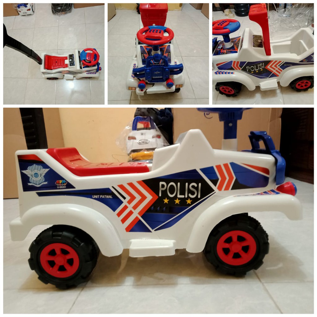 Jual Free Batre!!!Mobilan Polisi Besar Bisa Dinaiki - Mainan Anak Mobil Polisi - Mobil Polisi Model Jeep | Shopee Indonesia