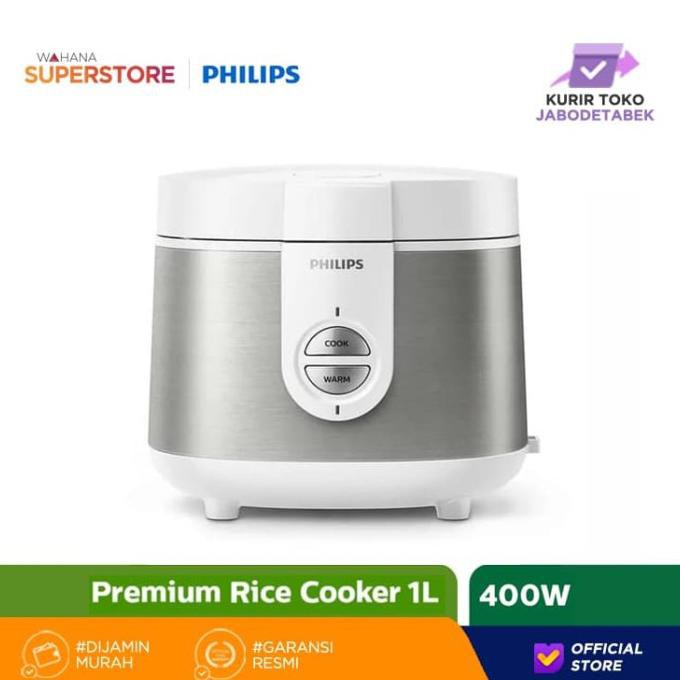 Jual PHILIPS Rice Cooker 1L HD3126/33 SILVER RICE.