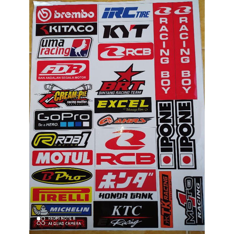 Jual Cod Sticker Pack Sponsor Balap Sss,Rcb,Rob1 Dll | Shopee Indonesia