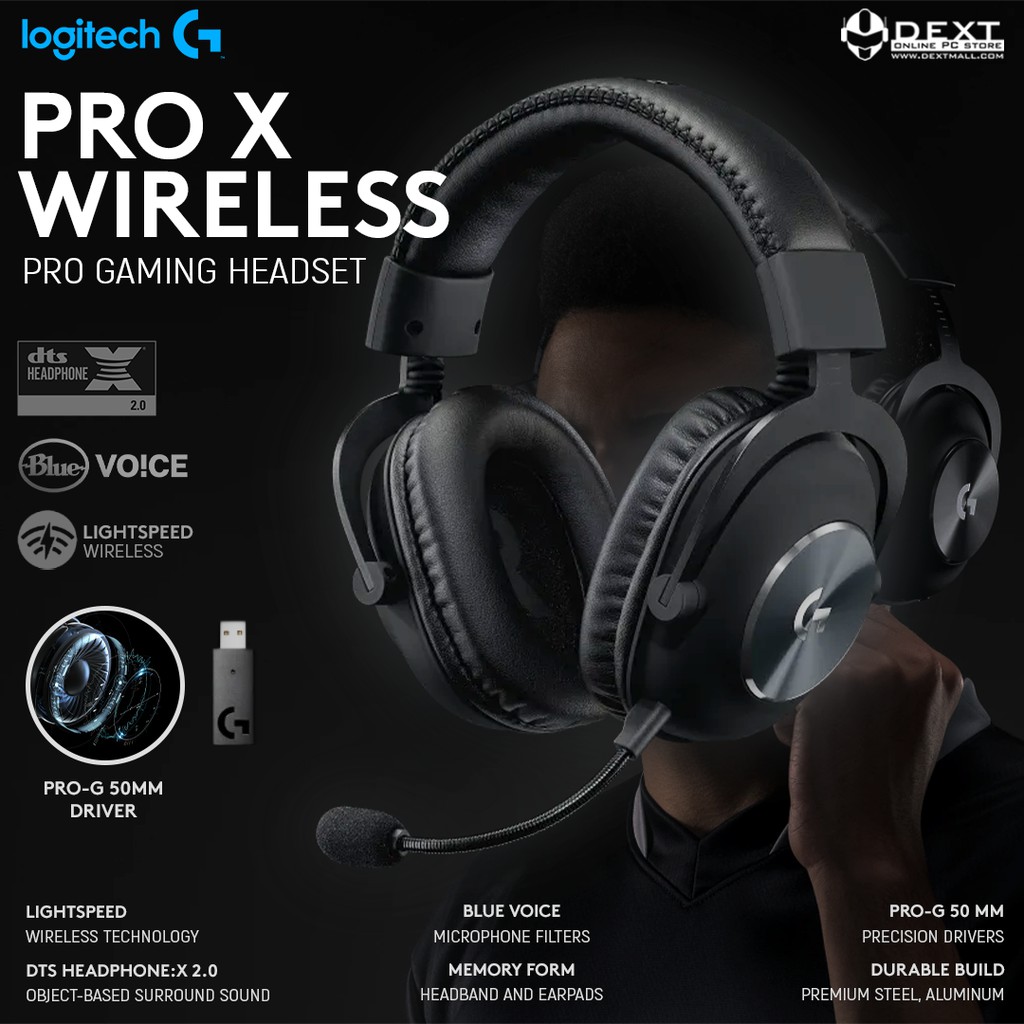 Jual Logitech Pro X Wireless Lightspeed Gaming Headset | Shopee Indonesia