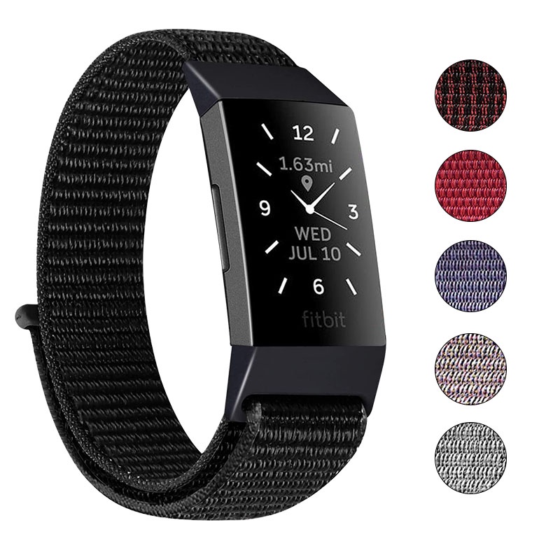 Jual Nylon Watch Strap For Fitbit Charge 3 4 Band Soft Breathable Sport Replacement Bracelet Loop Wristba | Shopee Indonesia
