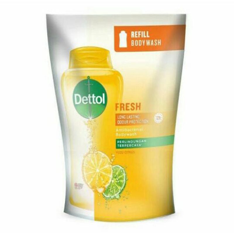 Jual Detol Body Wash Cool Refill 410Ml & Dettol body Wash jeruk yuzu