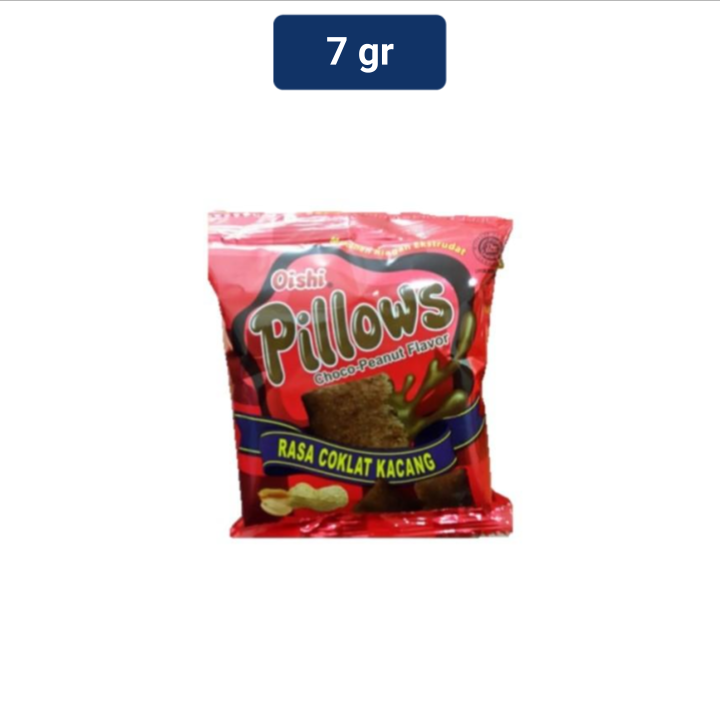 Jual Oishi Pillows Coklat Kacang 7 gr Shopee Indonesia